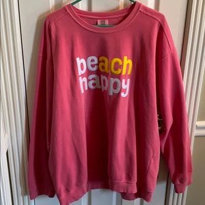 Beach happy sweat shirt